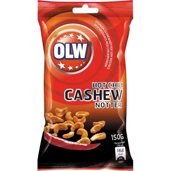 OLW Cashewnötter Hot Chili