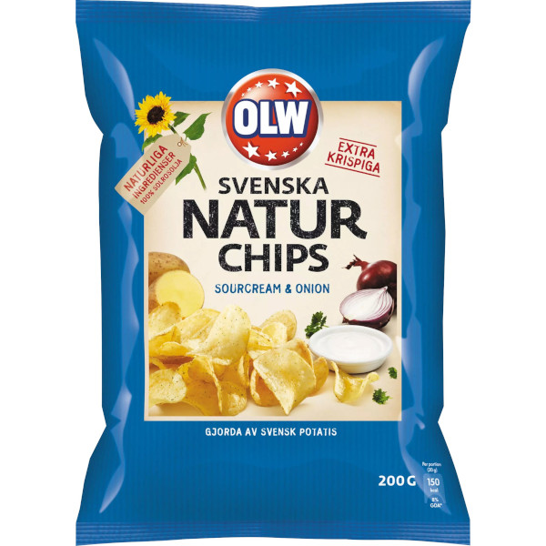 OLW Naturchips Sourcream & Onion