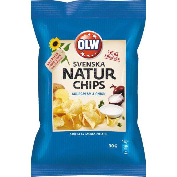 OLW Naturchips Sourcream & Onion