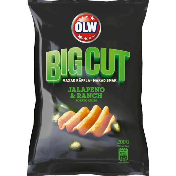 OLW Chips Big Cut Jalapeño & Ranch