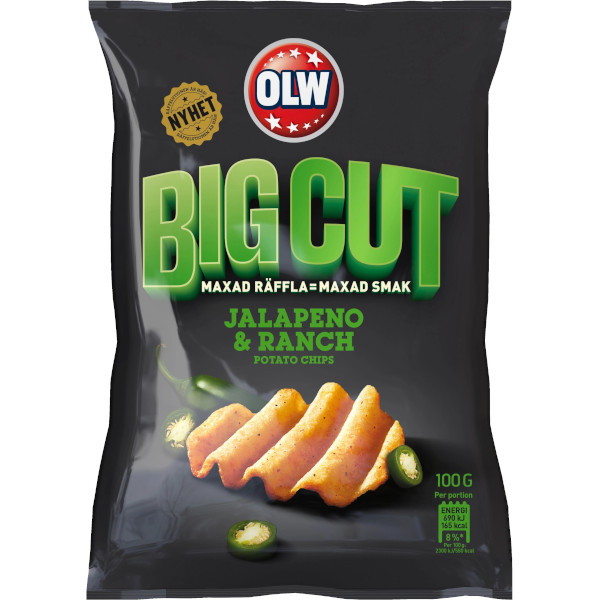 OLW Chips Big Cut Jalapeño & Ranch