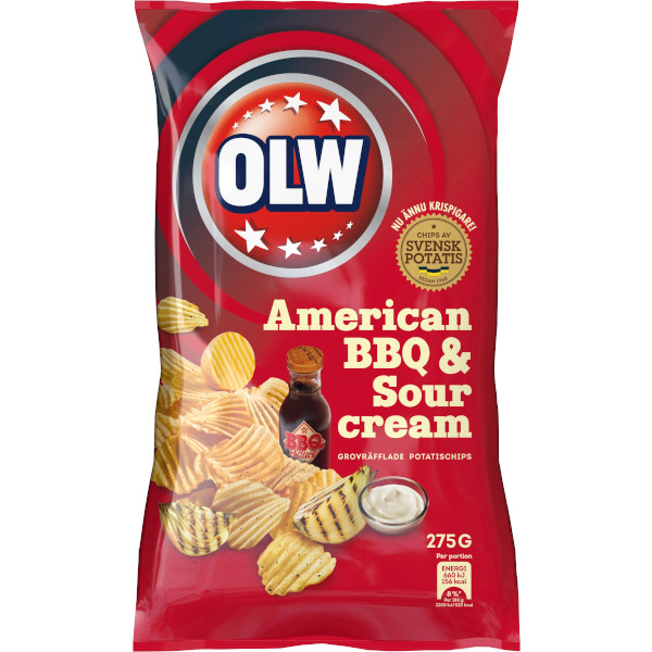 OLW Chips American BBQ & Sourcream