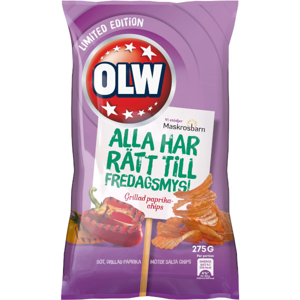 OLW Chips Grillad Paprika