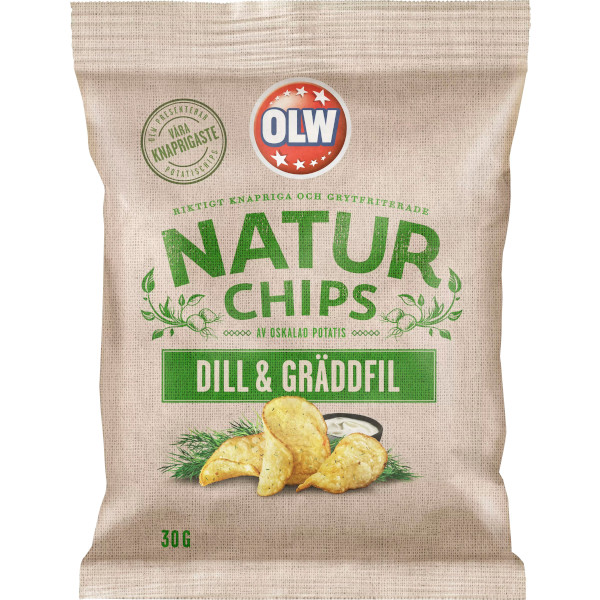 OLW Naturchips Dill & Gräddfil