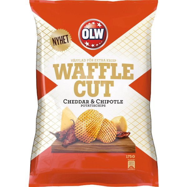 OLW Chips Waffle Cut Cheddar & Chipotle