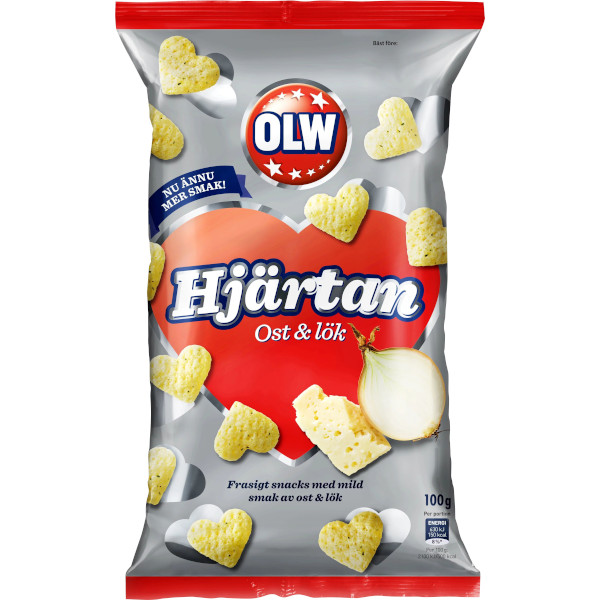 OLW Hjärtan Ost & Lök