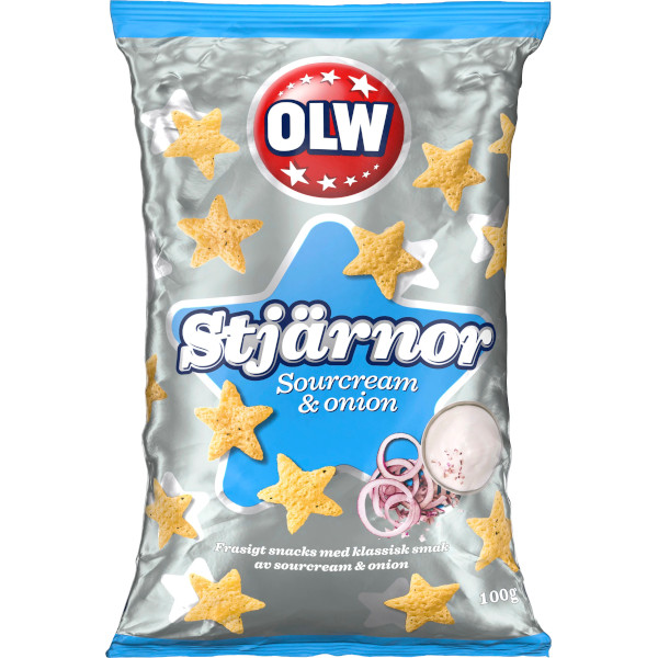 OLW Stjärnor Sourcream & Onion
