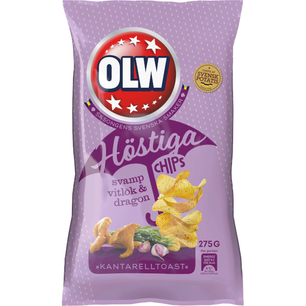 OLW Höstiga Chips Svamp/Vitlök/Dragon