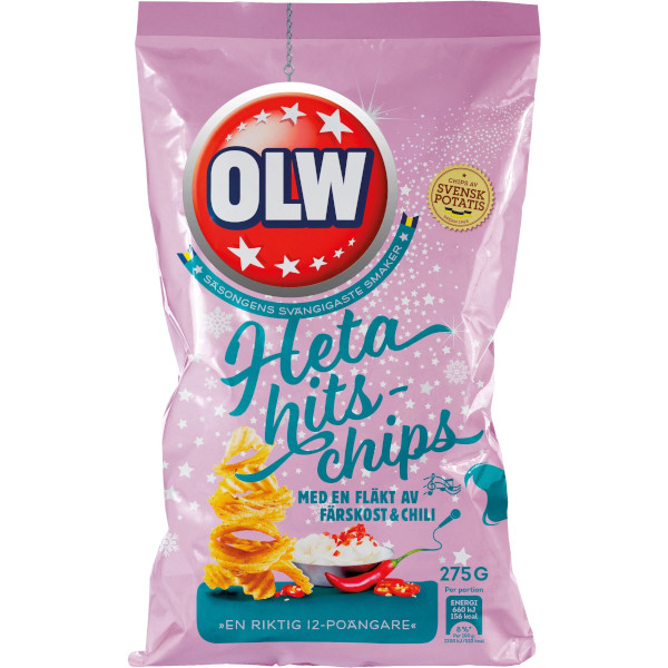 OLW Heta Hitschips Färskost & Chili