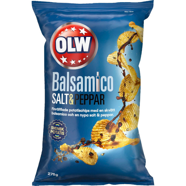 OLW Chips Balsamico Salt & Peppar