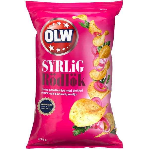OLW Chips Syrlig Rödlök