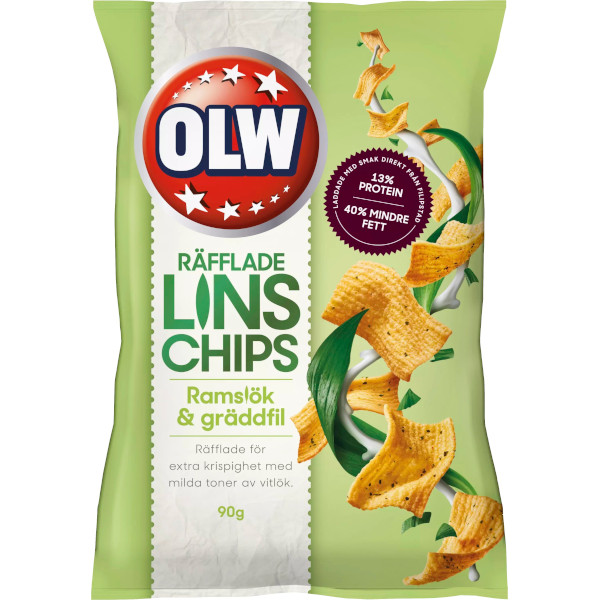 OLW Linschips Ramslök & Gräddfil