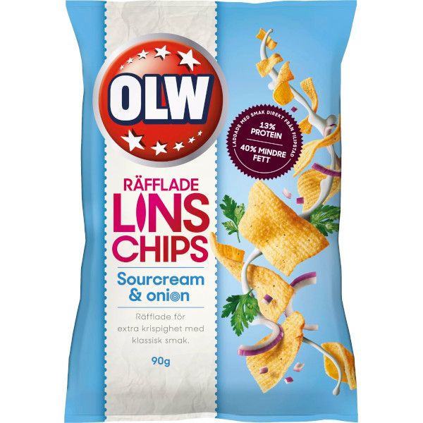 OLW Linschips Sourcream & Onion