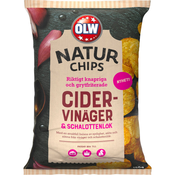 OLW Naturchips Cidervinäger & Schalottenlök
