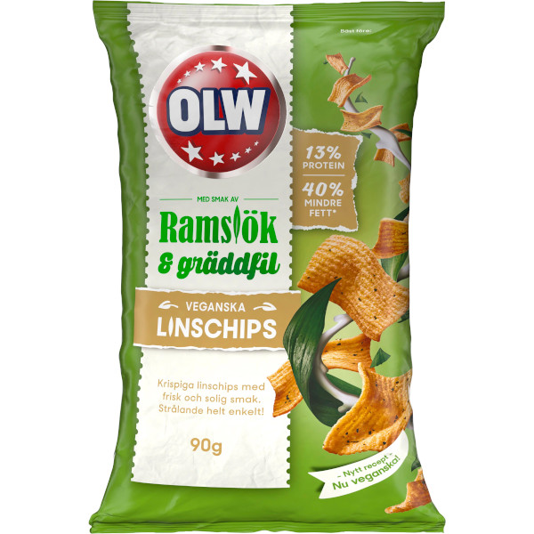 OLW Linschips Ramslök & Gräddfil
