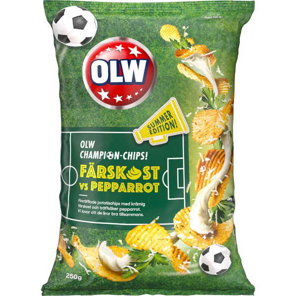 OLW Champion Chips Färskost Vs Pepparrot