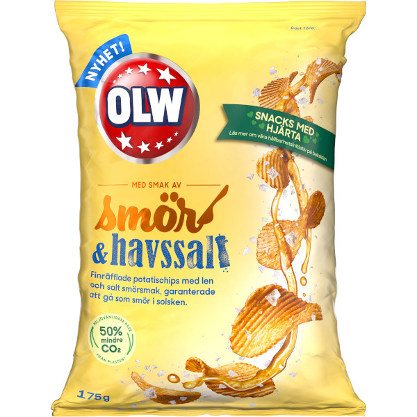 OLW Chips Smör & Havssalt