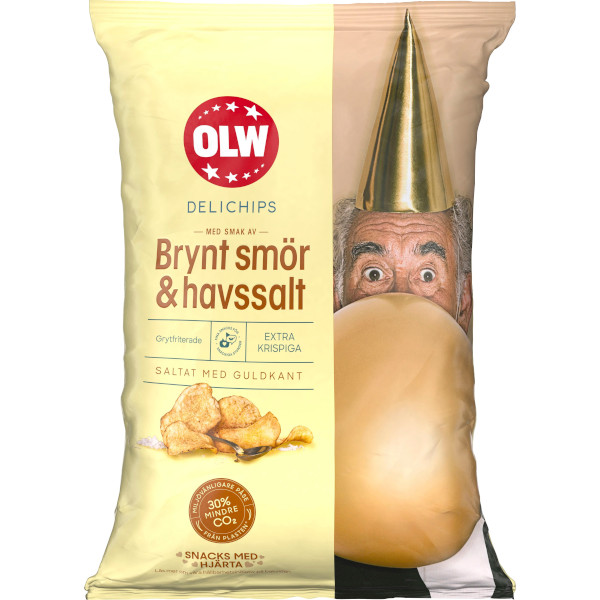 OLW Delichips Brynt Smör & Havssalt