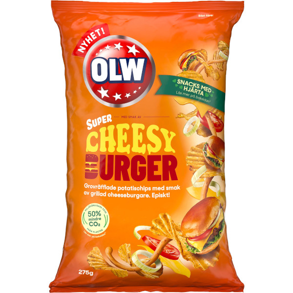 OLW Chips Super Cheesy Burger