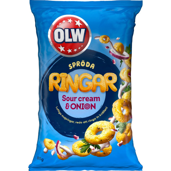 OLW Ringar Sourcream & Onion