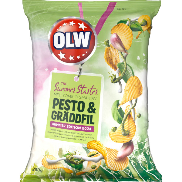OLW Chips Pesto & Gräddfil