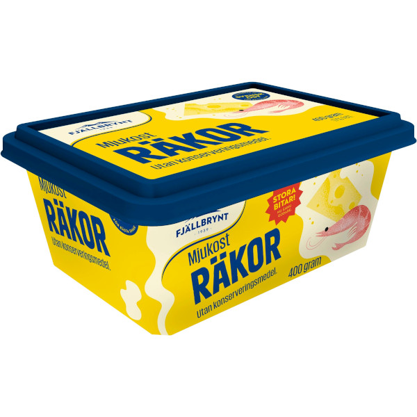 Fjällbrynt Mjukost Räkor