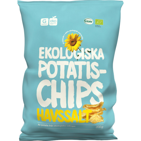 Garant Potatischips Havssalt Ekologiska