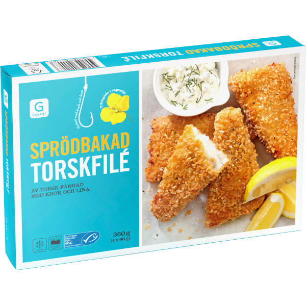 Garant Torskfilé Sprödbakad