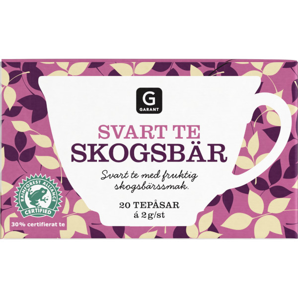 Garant Svart Te Skogsbär