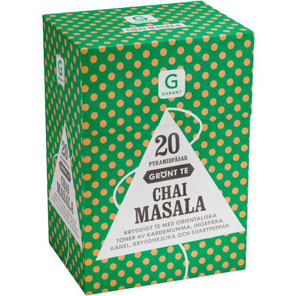 Garant Grönt Te Chai Masala Pyramidpåsar