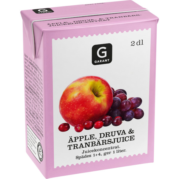 Garant Juice Äpple/Druva/Tranbär Konc