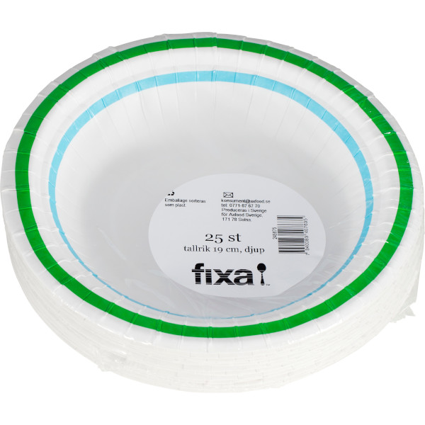 Fixa Tallrik Djup 19cm Grön/Blå