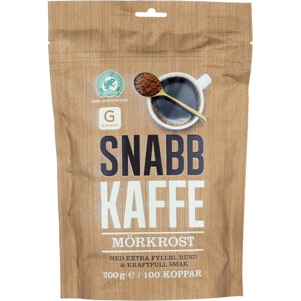 Garant Snabbkaffe Mörkost