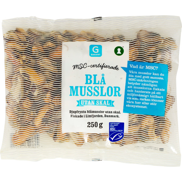 Garant Blåmusslor Utan Skal