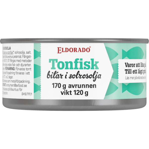 Eldorado Tonfisk Bitar Solrosolja