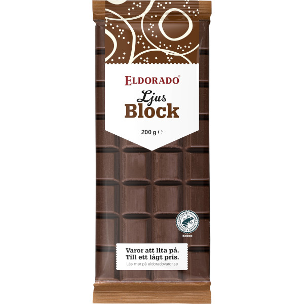 Eldorado Blockchoklad Ljus