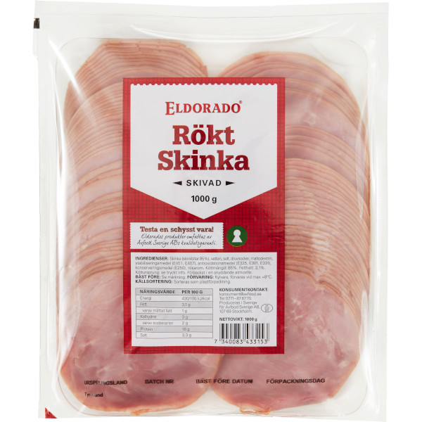 Eldorado Skinka Rökt Skivad