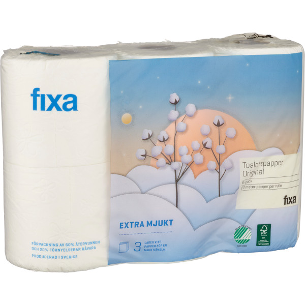 Fixa Toalettpapper Vitt