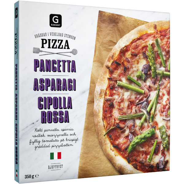 Garant Pizza Pancetta/Asparagi/Cipolla Rossa