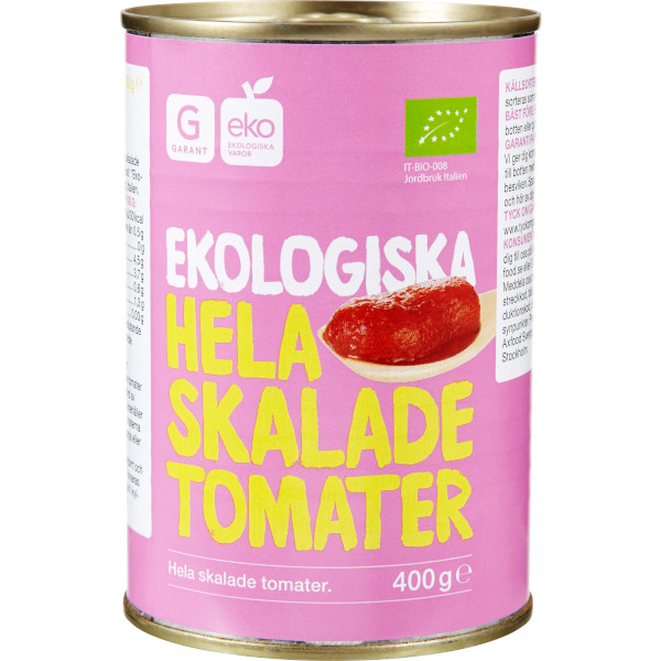 Garant Tomater Hela Skalade Ekologiska