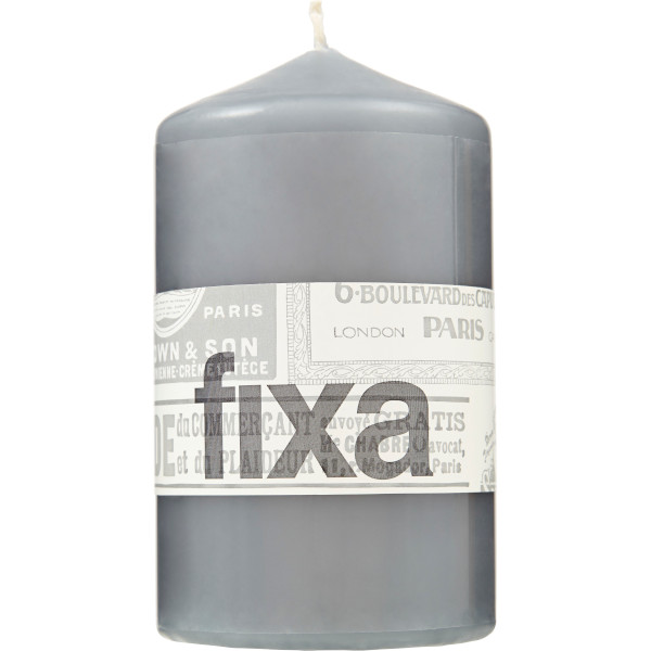 Fixa Blockljus 70x120mm Grå