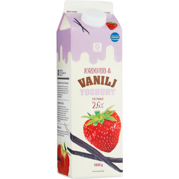 Garant Yoghurt Jordgubb & Vanilj