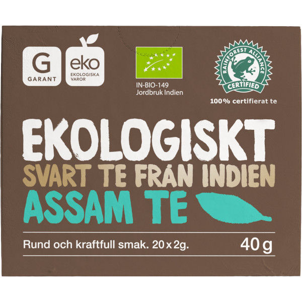 Garant Svart Te Assam Ekologiskt