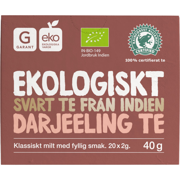 Garant Svart Te Darjeeling Ekologiskt