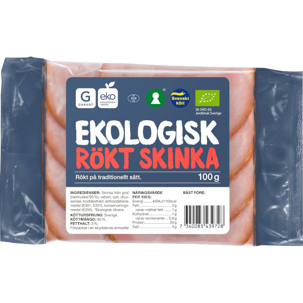 Garant Skinka Rökt Ekologisk
