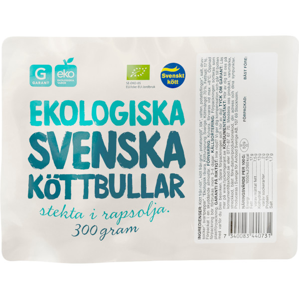 Garant Köttbullar Ekologiska