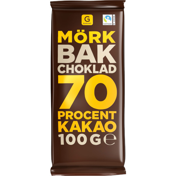 Garant Bakchoklad Mörk 70%