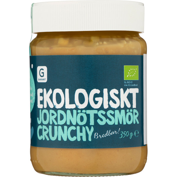 Garant Jordnötssmör Crunchy Ekologiskt