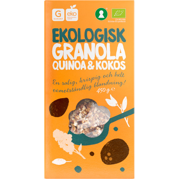 Garant Granola Quinoa & Kokos Ekologisk