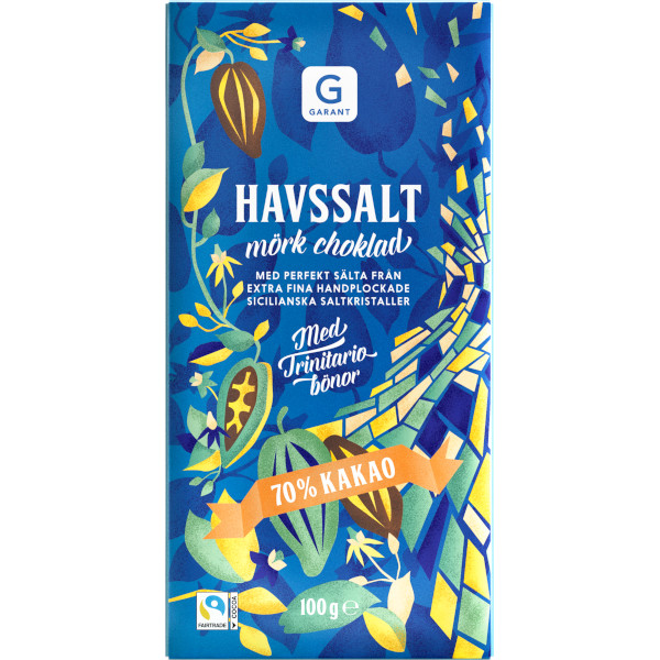 Garant Mörk Choklad 70% Havssalt